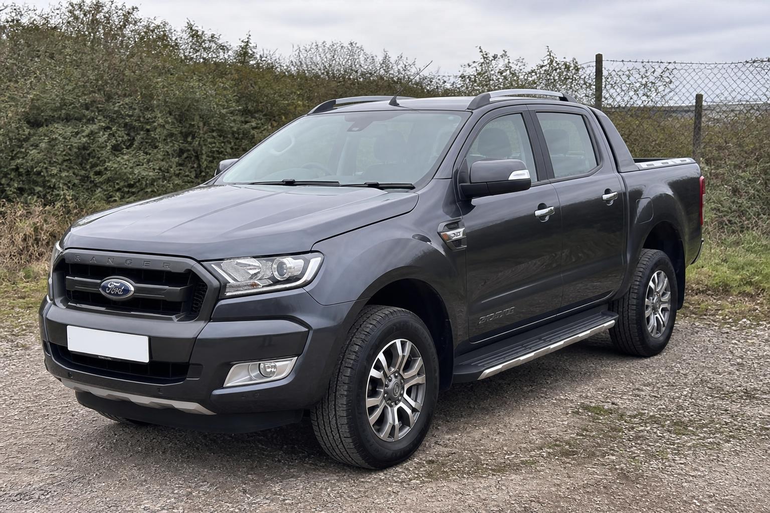 Ford Ranger pickup photographed on a gravel forecourt