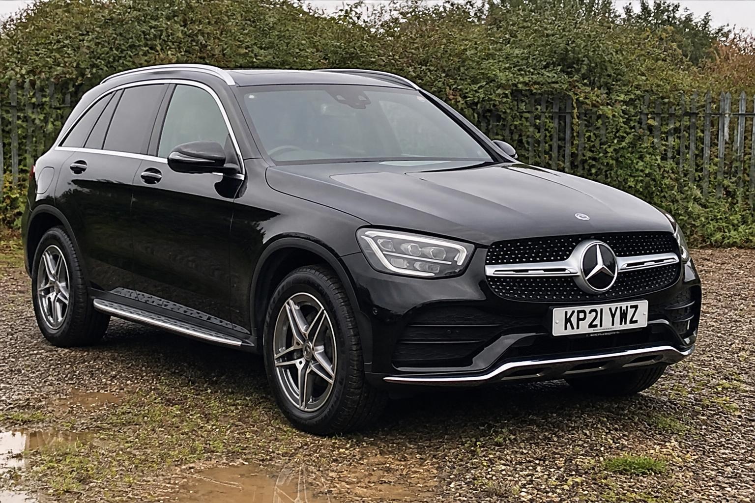 Mercedes-Benz GLC SUV photographed on a gravel forecourt