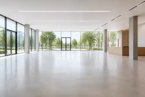 Glass front dealership