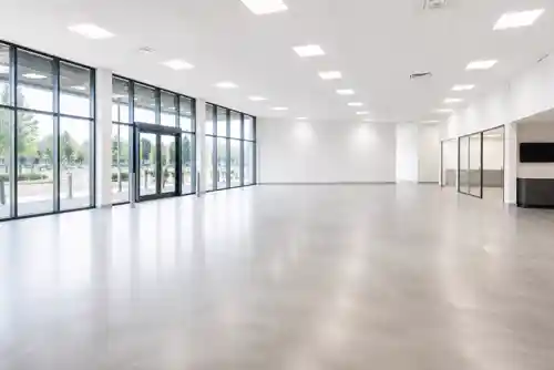 Classic white dealership