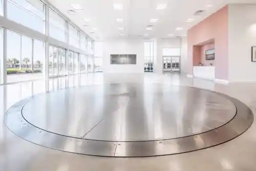 Steel turntable